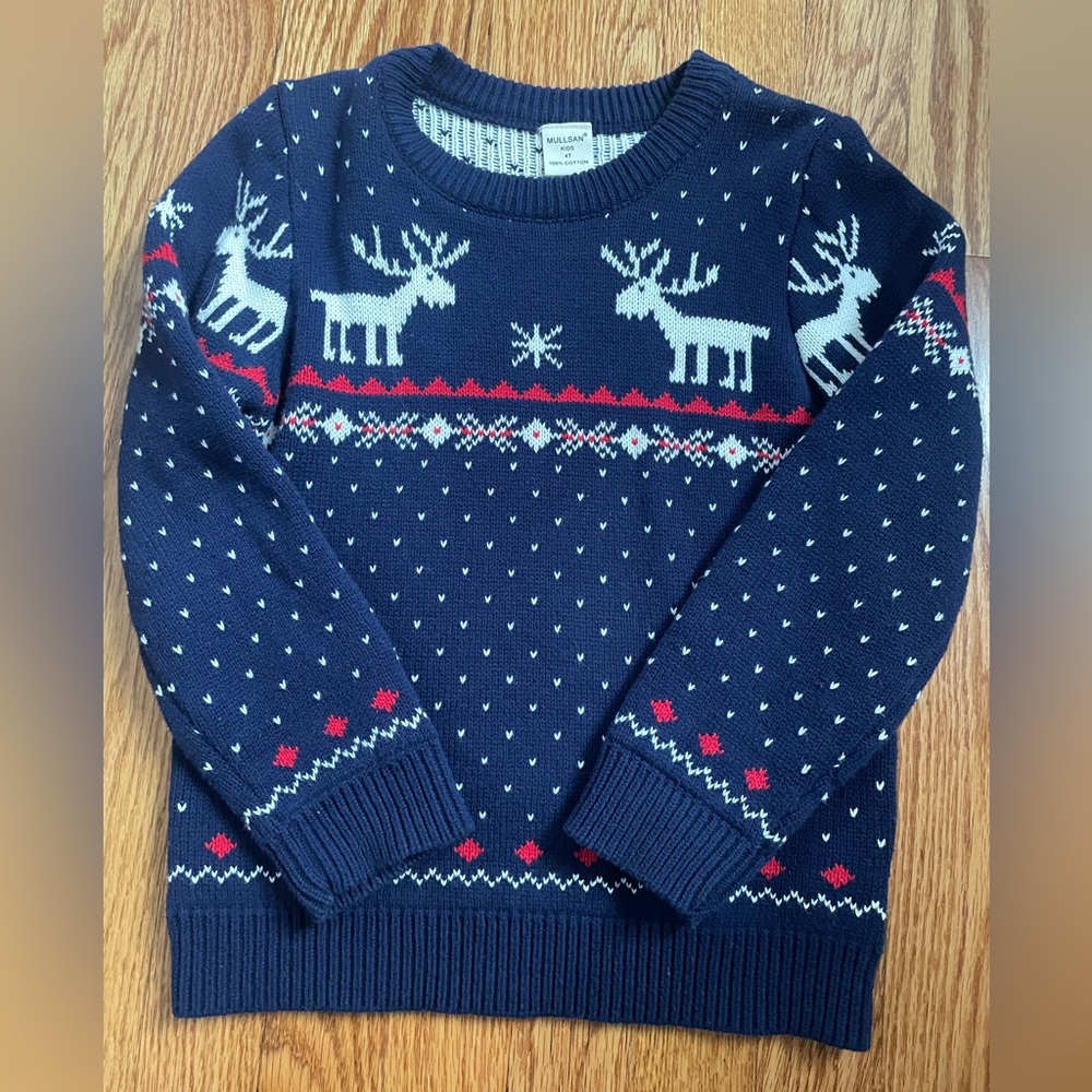 4T Reindeer holiday sweater